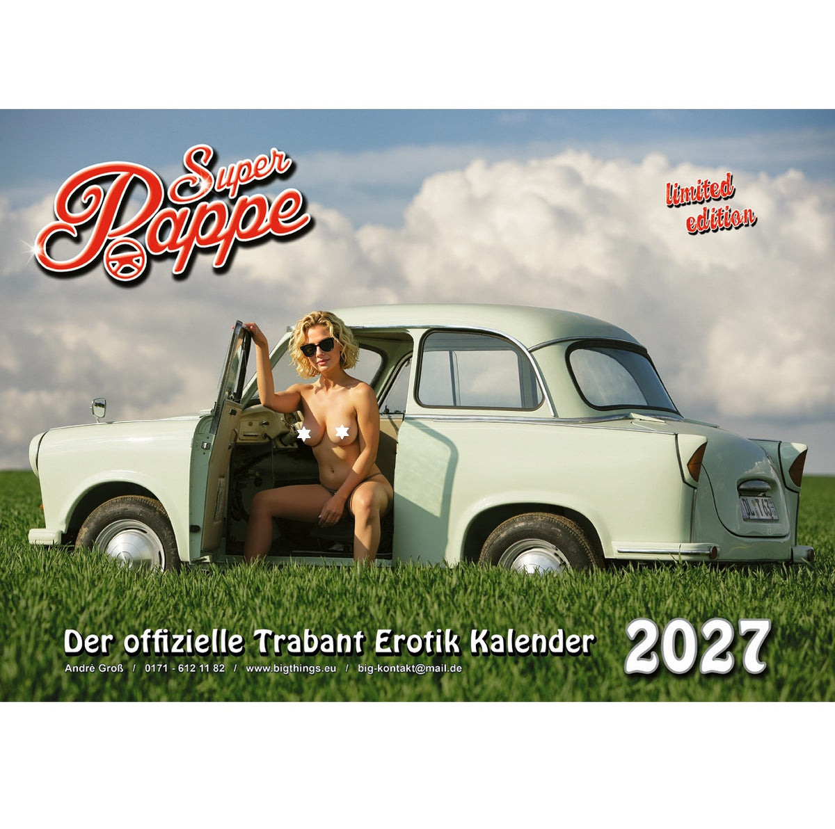 Trabant Kalender "Super Pappe" 2027 Erotik