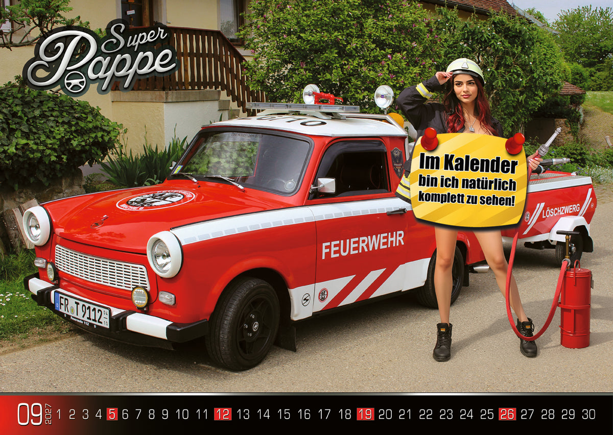 Trabant Kalender "Super Pappe" 2027 Erotik
