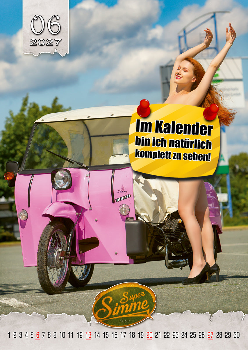 Kalender "Super Simme" 2027 Erotik